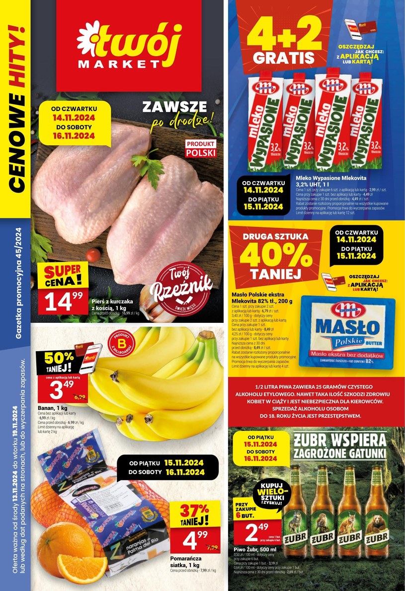 Gazetka promocyjna Twój Market - ważna od 13. 11. 2024 do 19. 11. 2024