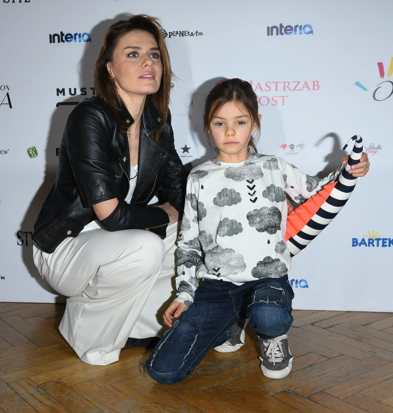 Natasza Urbańska z córką w 2015 r. Natasza Urbańska z córką w 2015 r.