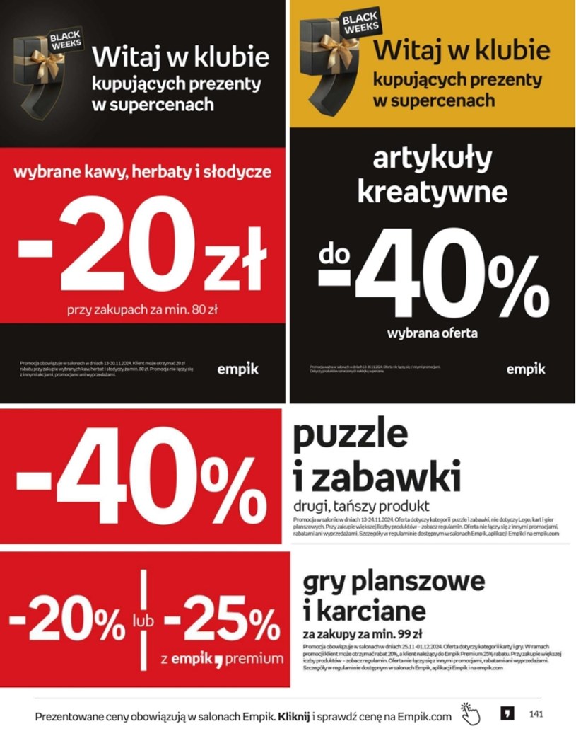 Gazetka: Black Weeks w Empik  - strona 141