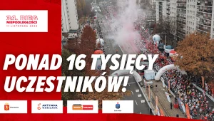 W tegorocznym Biegu Niepodległości wzięło udział ponad 16 tysięcy uczestników
