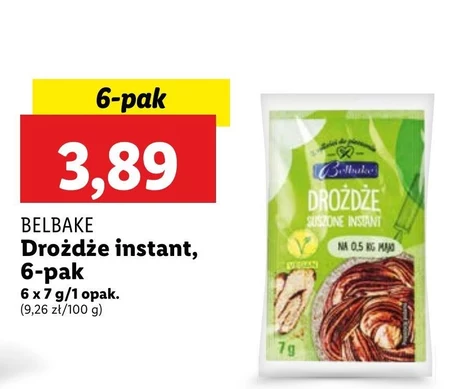 Drożdże instant Belbake