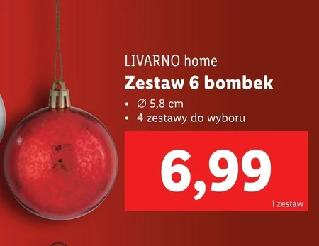 Zestaw bombek Livarno