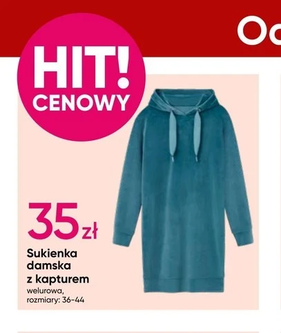 Welurowa, cieplutka sukienka w Pepco! 