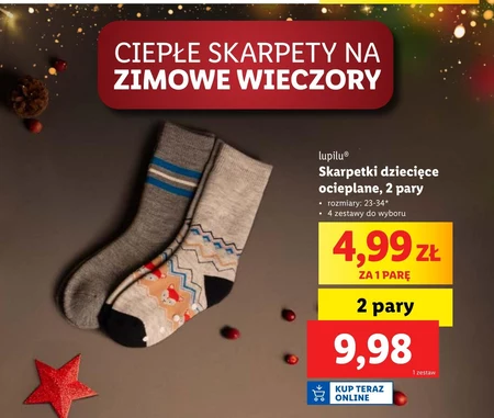 Skarpety dziecięce Lupilu