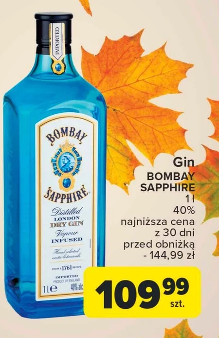 Bombay Sapphire London Dry Gin 1000 ml