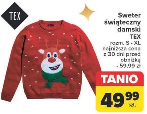 Sweter świąteczny TEX niska cena