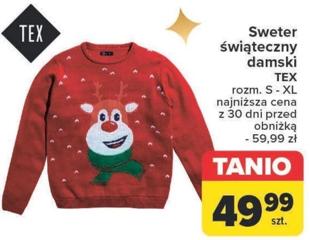 Sweter świąteczny TEX