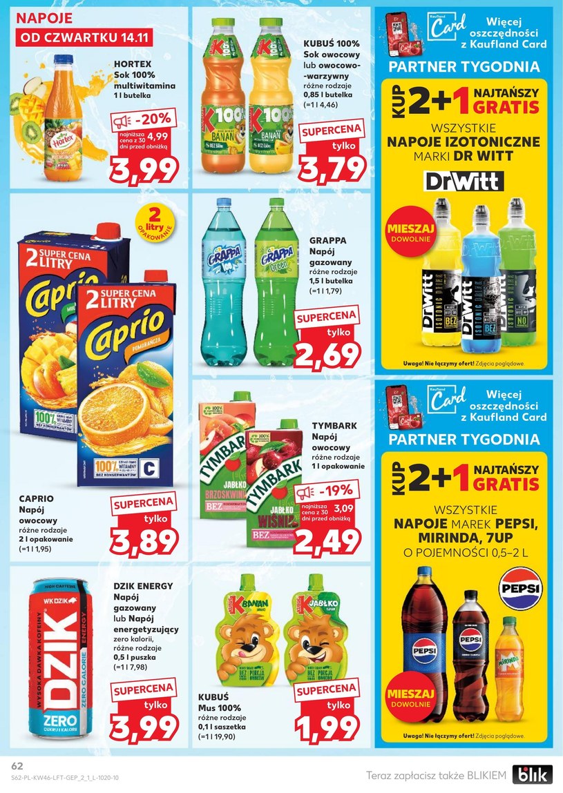 Gazetka: Black weekowy szał cenowy - Kaufland - strona 62