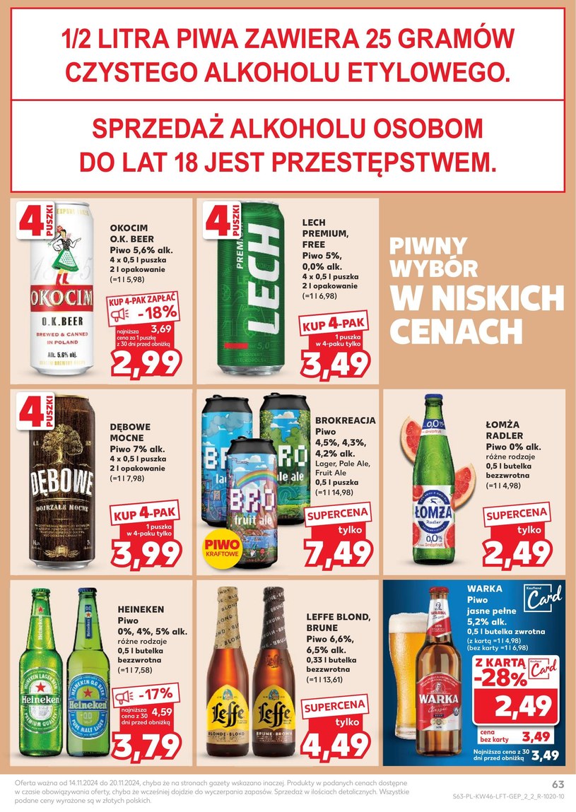 Gazetka: Black weekowy szał cenowy - Kaufland - strona 63