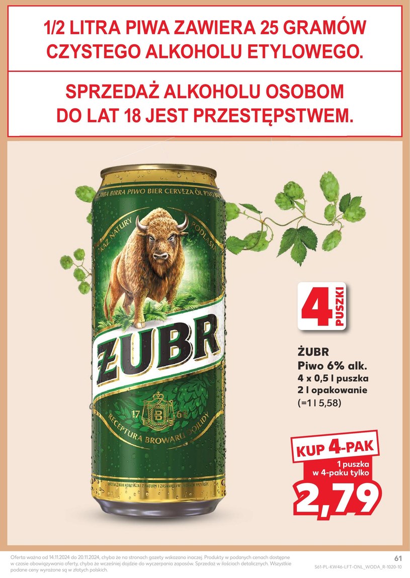 Gazetka: Oferta promocyjna sieci Kaufland - strona 61