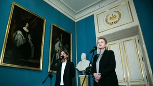 Konferencja prasowa z 12.09.2024 r. z udziałem ministry kultury i dziedzictwa narodowego Hanny Wróblewskiej i nowej dyrektorki Małgorzaty Omilanowskiej