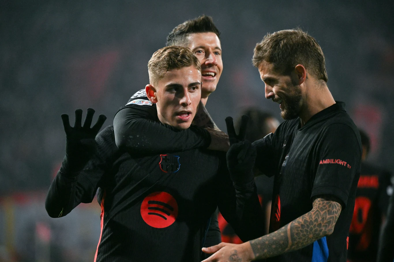 Fermin Lopez i Robert Lewandowski
