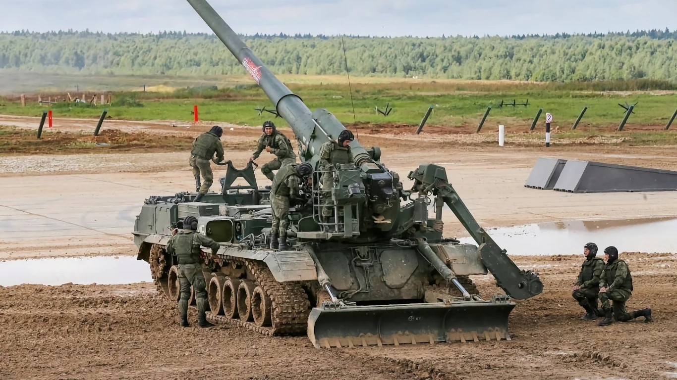 Rosyjska bestia powróciła na front. To system 2S7 Pion Rosyjska bestia powróciła na front. To system 2S7 Pion