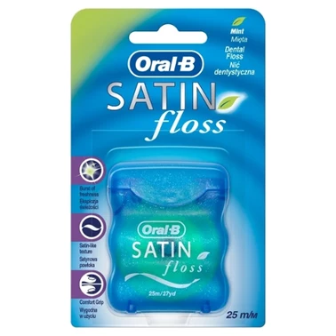 Oral-B Satin Floss Mint Nić Dentystyczna 25 m - 0