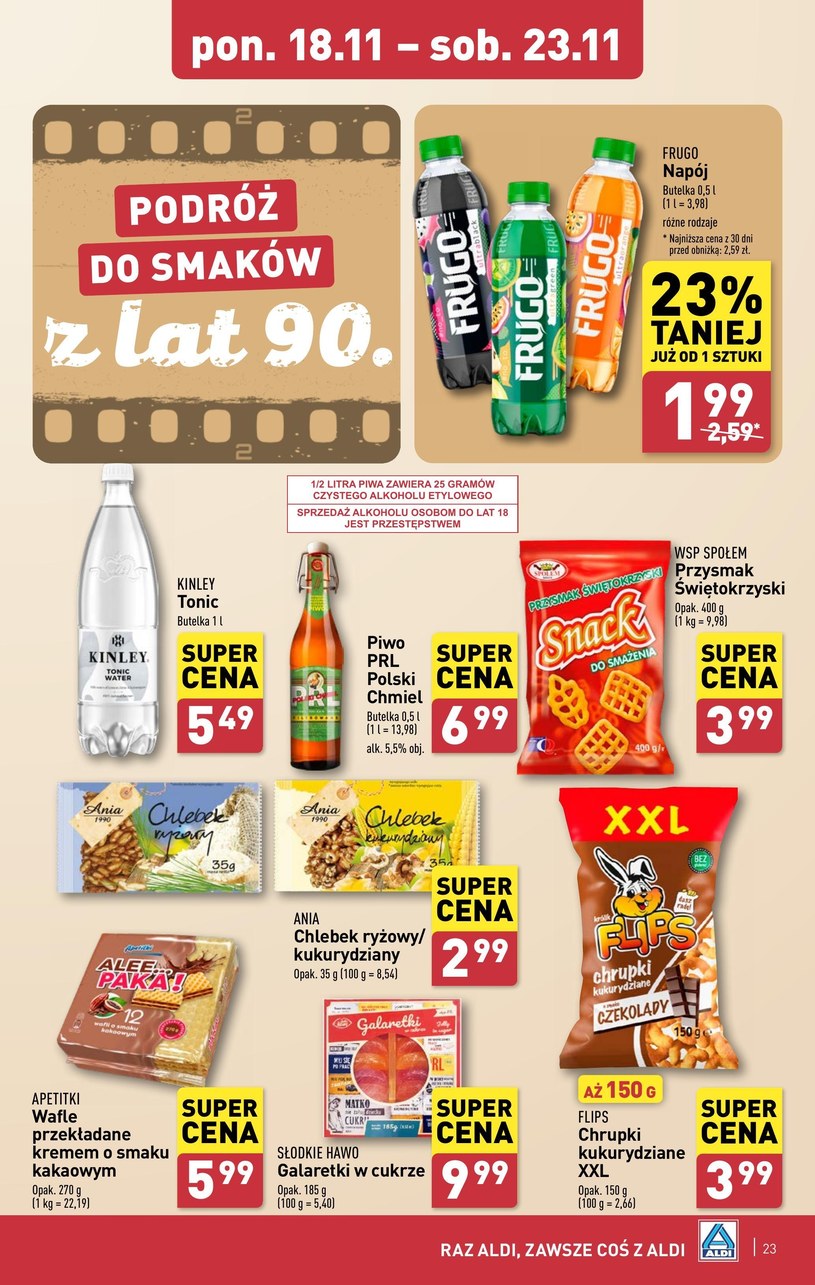 Gazetka: Przysmaki z lat 90. w ALDI  - strona 23