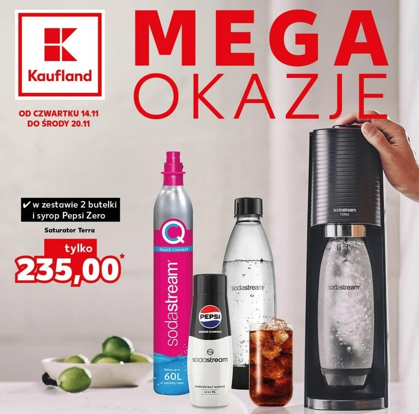 Zestaw SodaStream Terra za jedyne 235 zł w Kauflandzie 