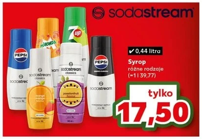 Syropy SodaStream również taniej