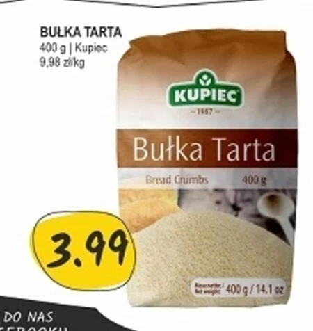 Kupiec Bułka tarta 400 g