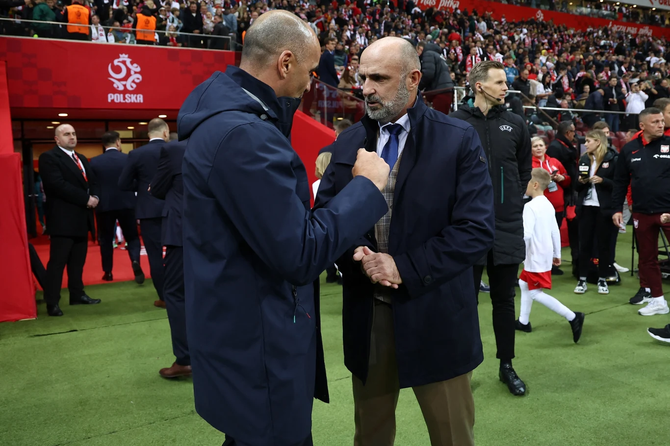 Roberto Martinez i Michał Probierz Roberto Martinez i Michał Probierz