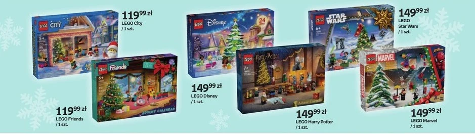 Kalendarze adwentowe LEGO w Empiku 