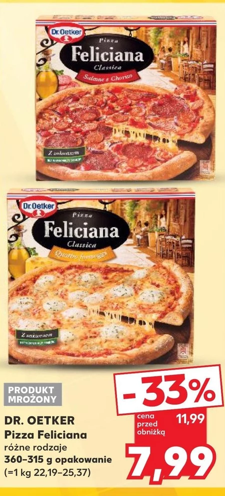 Dr. Oetker Feliciana Classica Prosciutto e Pesto Pizza 360 g