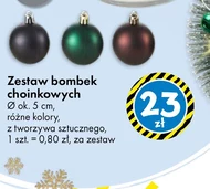 Zestaw bombek choinkowych