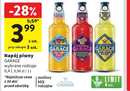 Napój piwny Garage