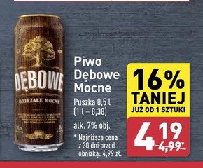 Dębowe Dojrzałe Mocne Piwo jasne 500 ml niska cena