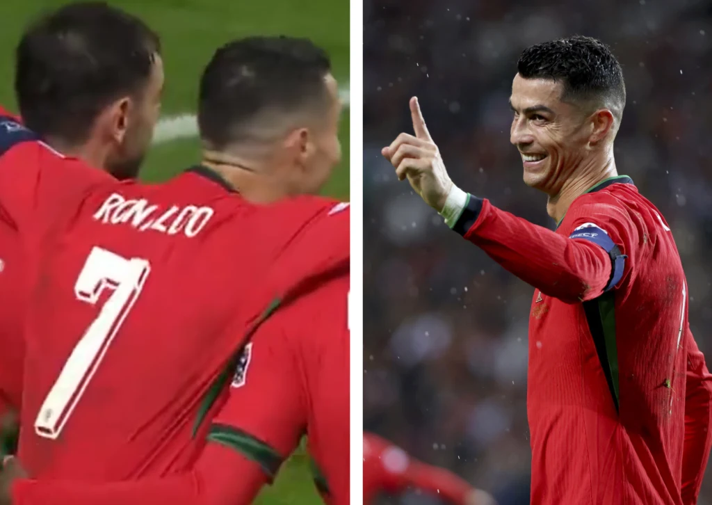 Cristiano Ronaldo miał sporo powodów do świętowania w drugiej połowie meczu Portugalia - Polska
