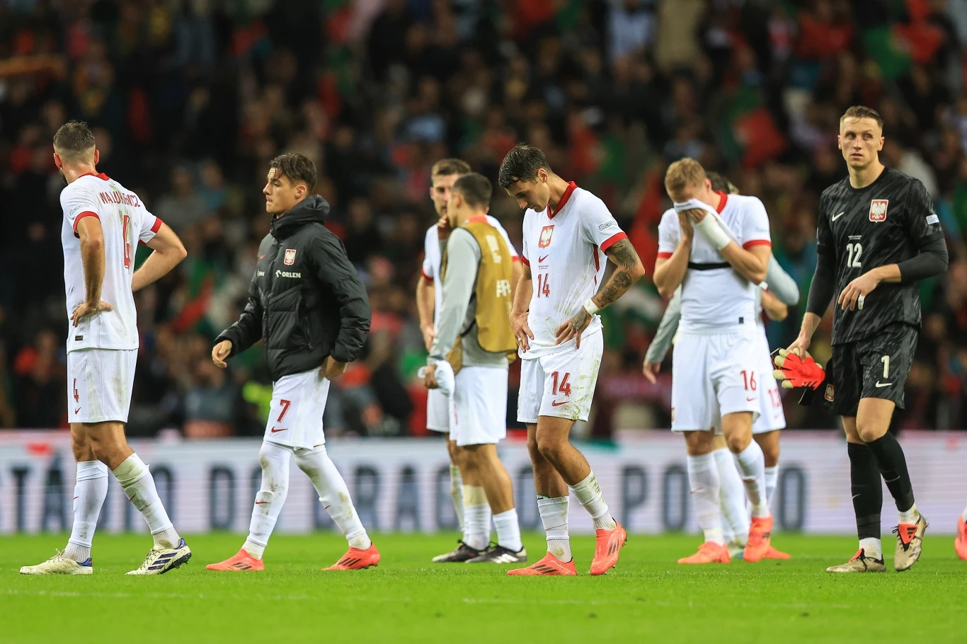 Reprezentanci Polski nie mogli być w dobrych humorach po spotkaniu z Portugalią w Lidze Narodów