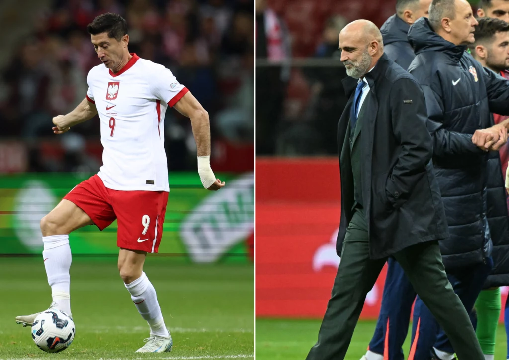 Robert Lewandowski i Michał Probierz Robert Lewandowski i Michał Probierz