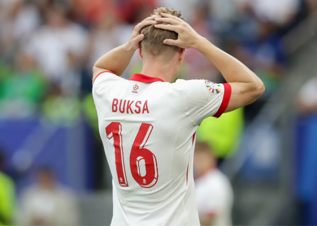 Adam Buksa w barwach reprezentacji Polski