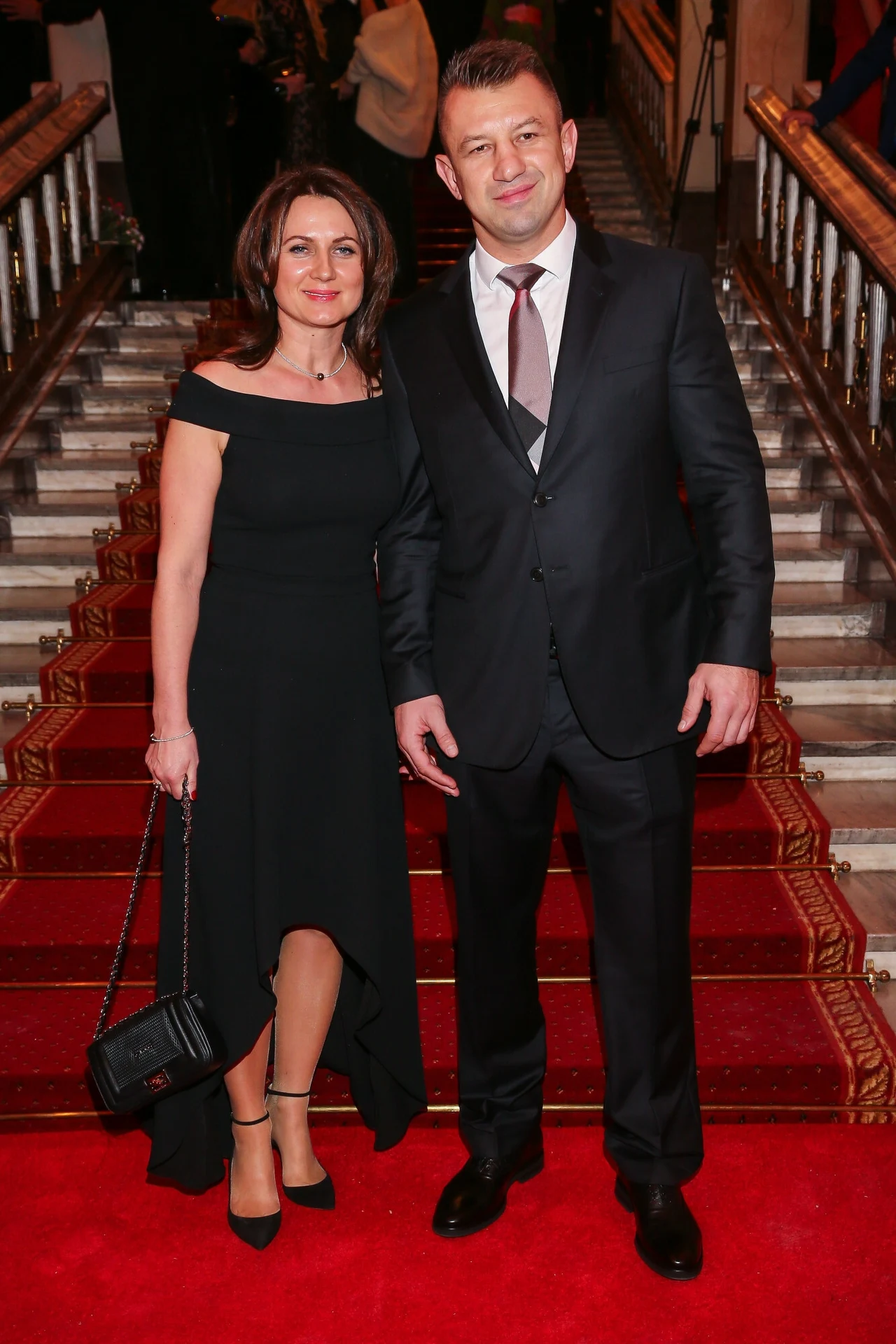 Tomasz Adamek z żoną Dorotą