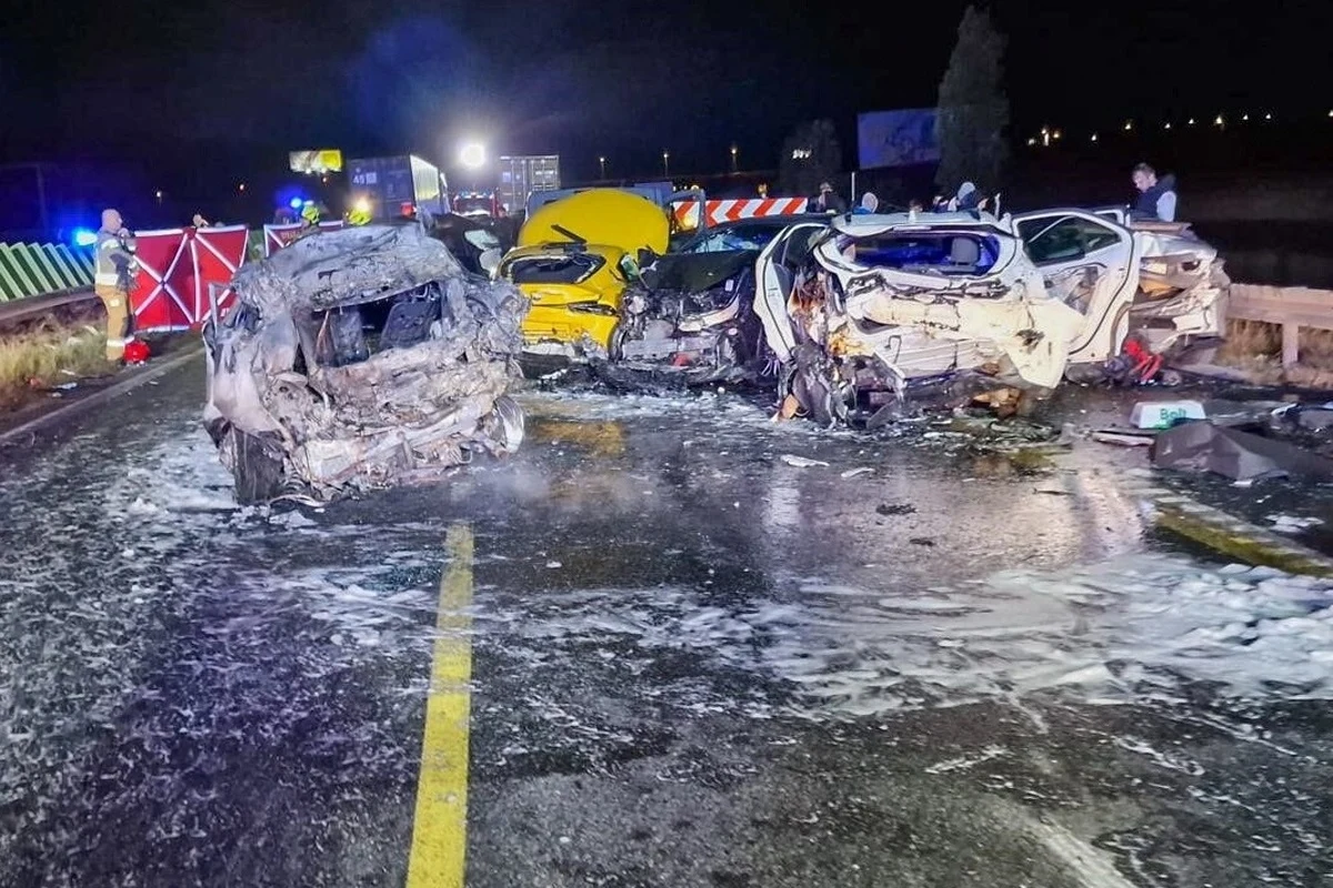 Karambol na drodze S7 w Borkowie koło Gdańska Karambol na drodze S7 w Borkowie koło Gdańska