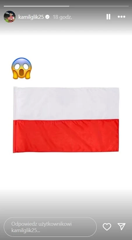 Instastories Kamila Glika po porażce Polski z Portugalią Instastories Kamila Glika po porażce Polski z Portugalią