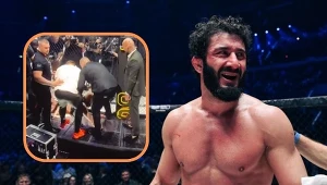 Mamed Chalidow nie posiadał się z radości po zwycięstwie nad Adrianem Bartosińskim