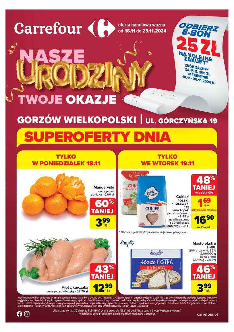 Gazetka: Nasze urodziny, Twoje okazje! - Carrefour - strona 1