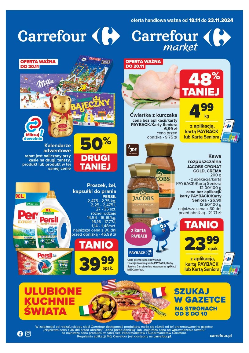 Gazetka promocyjna Carrefour - ważna od 18. 11. 2024 do 23. 11. 2024