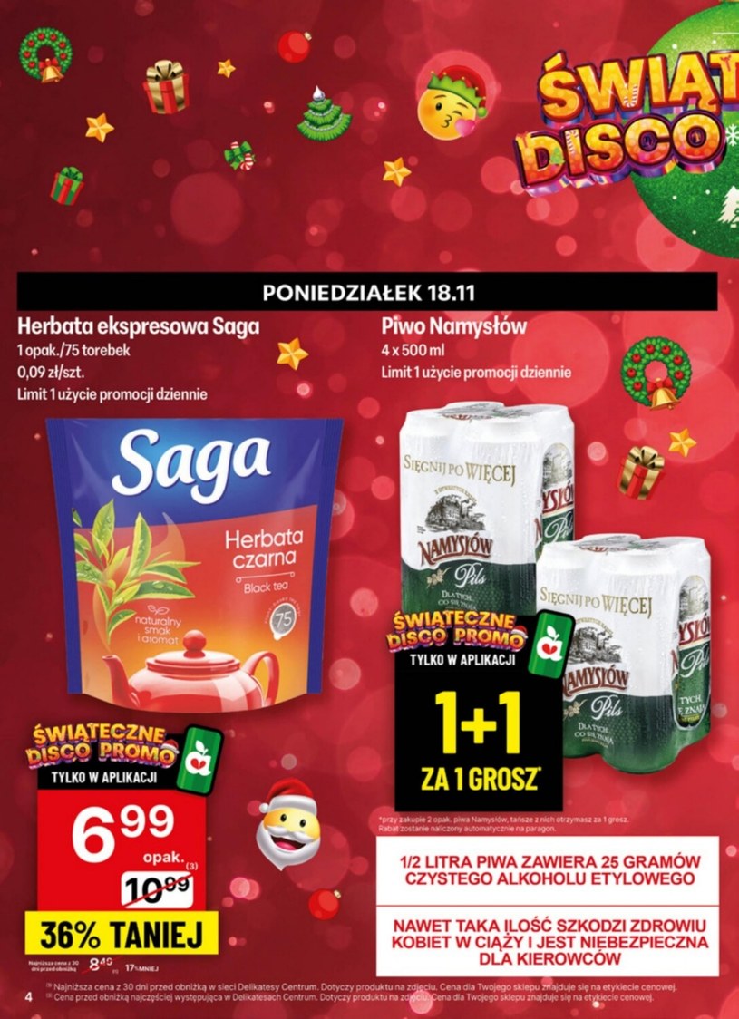 Gazetka: Świąteczne Disco Promo! - Delikatesy Centrum - strona 4