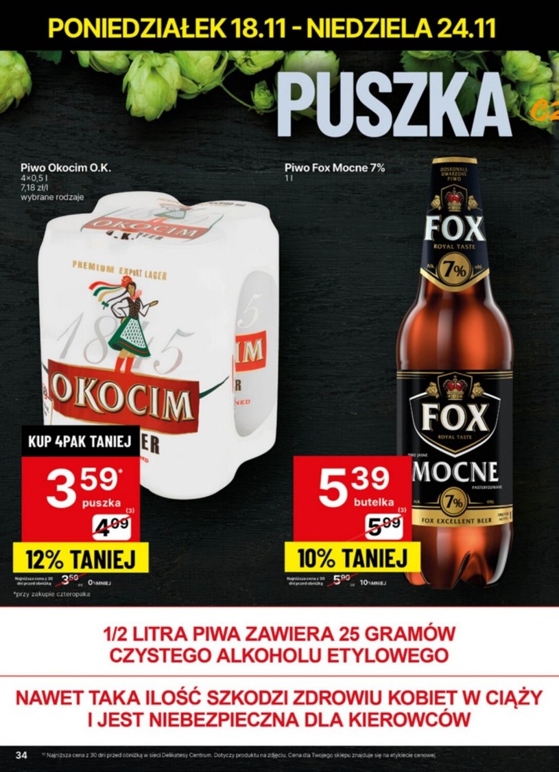 Gazetka: Świąteczne Disco Promo! - Delikatesy Centrum - strona 34