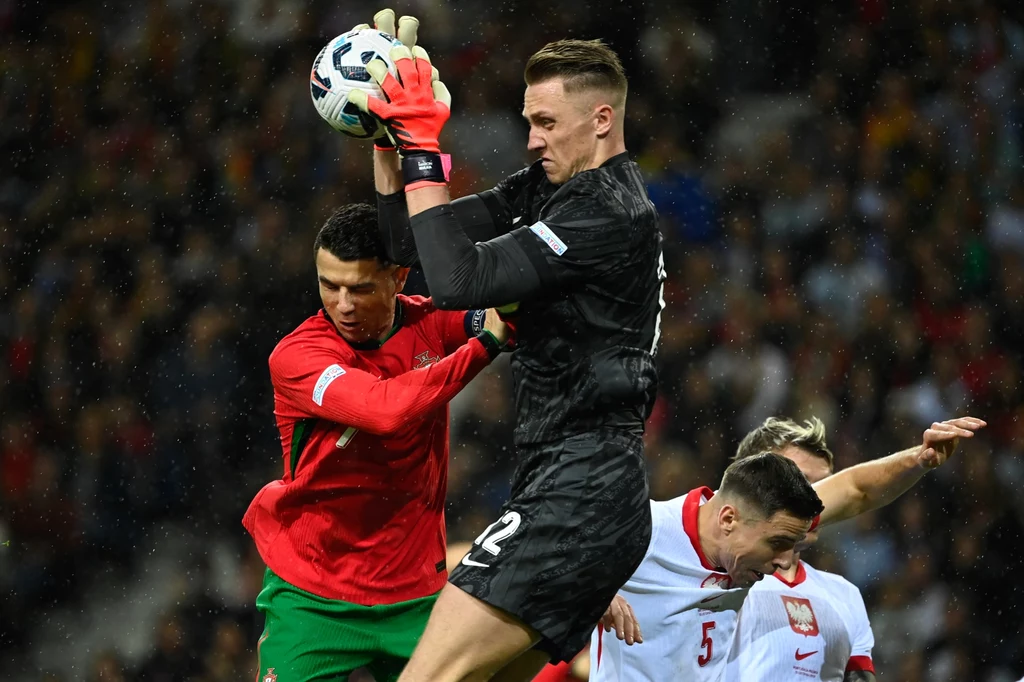 Marcin Bułka i Cristiano Ronaldo Marcin Bułka i Cristiano Ronaldo