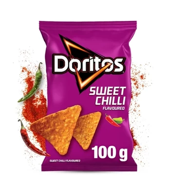 Doritos Sweet Chilli Chipsy kukurydzane o smaku słodkiego chilli 100 g - 0