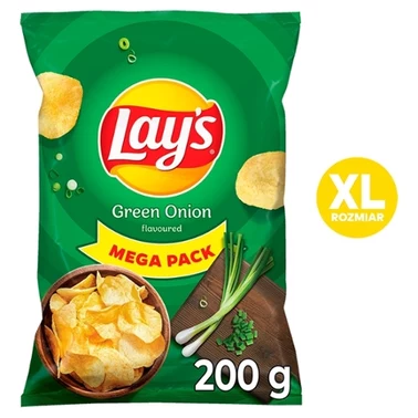 Lay's Chipsy ziemniaczane o smaku zielonej cebulki 200 g - 0