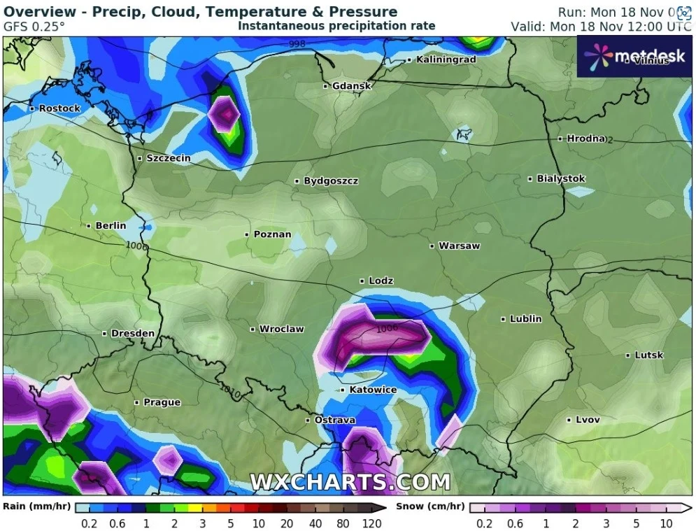 Pogoda w poniedziałek przyniesie przelotne deszcze i silny wiatr, a lokalnie na Wybrzeżu nawet burze Pogoda w poniedziałek przyniesie przelotne deszcze i silny wiatr, a lokalnie na Wybrzeżu nawet burze