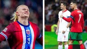 Erling Haaland, Robert Lewandowski, Cristiano Ronaldo