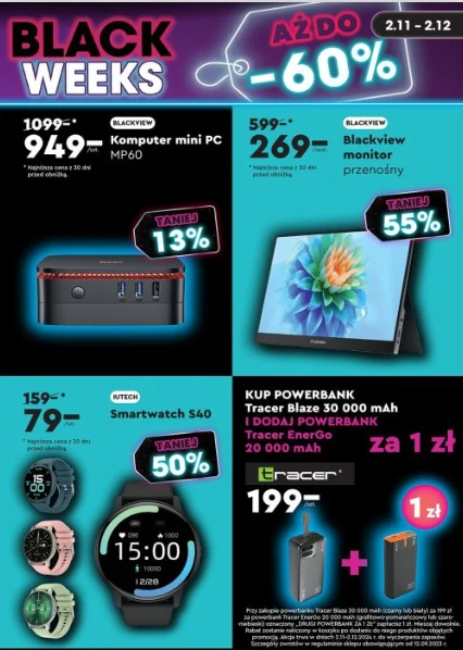 Black Weeks w Biedronce – funkcjonalne smartwatche od 79 zł! Black Weeks w Biedronce – funkcjonalne smartwatche od 79 zł!