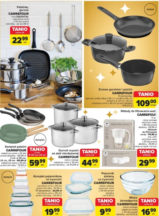Carrefour kusi ofertą na garnki i patelnie! Ceny zaczynają się od 22,99 zł!