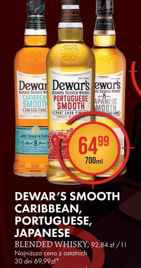 Dewar's Portuguese Smooth Blended Scotch Whisky 700 ml