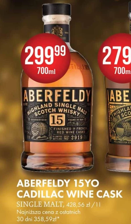 Aberfeldy 15 Years Highland Single Malt Scotch Whisky 700 ml