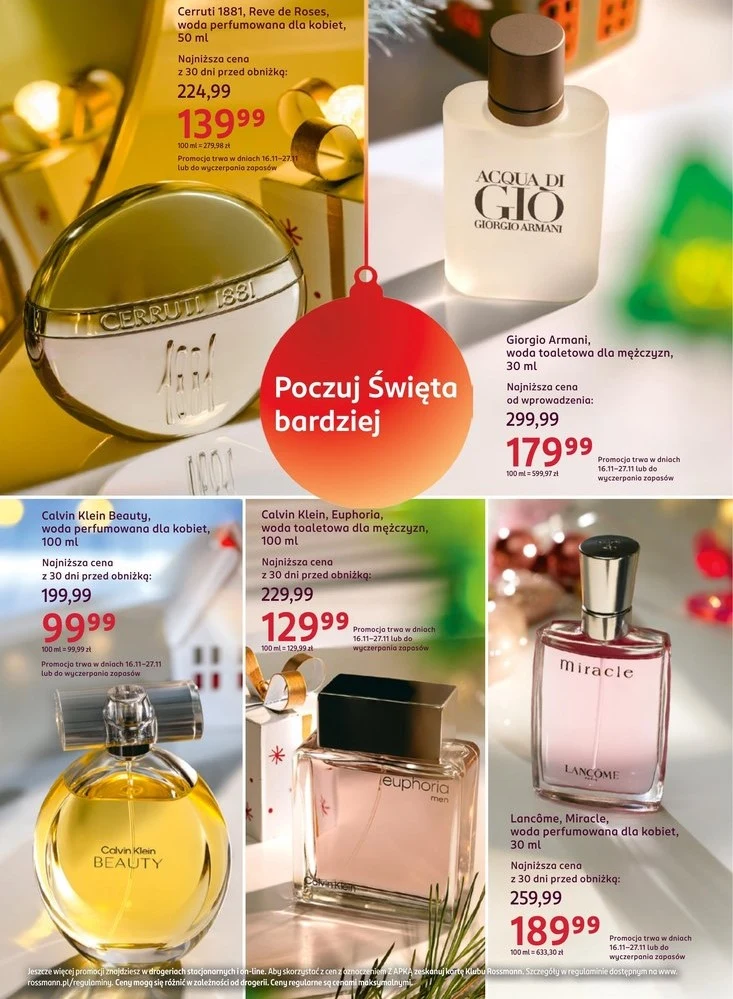 Perfumy nawet o połowę taniej w Rossmannie!